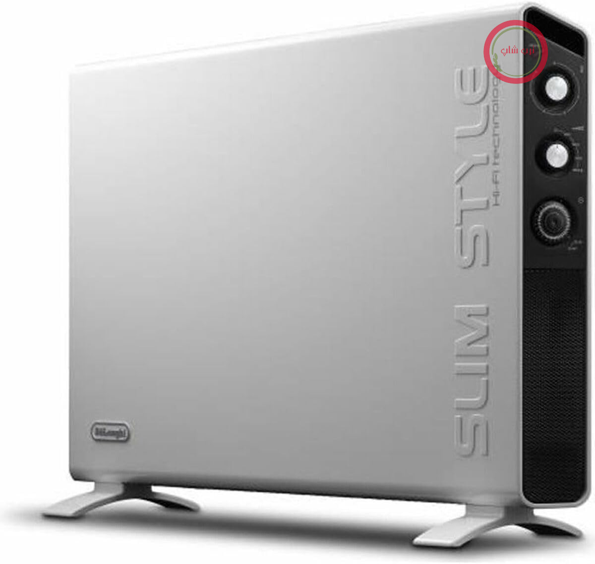 بخاری فن‌دار باریک De'Longhi Slim Style HCX 3220 FTS با قدرت گرمایش 2000 وات، قابلیت محافظت در برابر یخ‌زدگی و گزینه‌های حمل و نقل