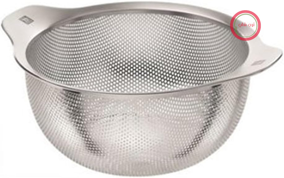 صافی آشپزخانه زولینگ آلمان ZWILLING - 20 سانتی متر - استیل ضد زنگ - با بدنه صاف - قابل شستشو در ماشین ظرفشویی - 2 دسته - قابلیت تکیه‌کردن