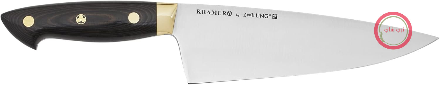 چاقوی آشپزی alemão ZWILLING KRAMER EUROLINE Carbon Collection 2.0 - چاقوی آشپزی با کیفیت - 8 اینچ - ساخته شده در کارخانه آلمانی با استفاده از فولاد مخصوص - مجموعه کربن