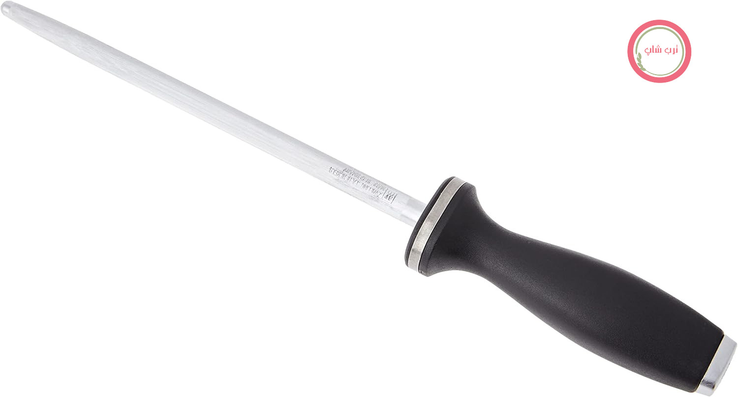 چاقوی وتیزل ZWILLING - ساخته شده از فولاد با روکش سخت و کربن بالا - طول 23 سانتی متر - دسته پلاستیکی با قلاب - مشکی [تولید آلمان]