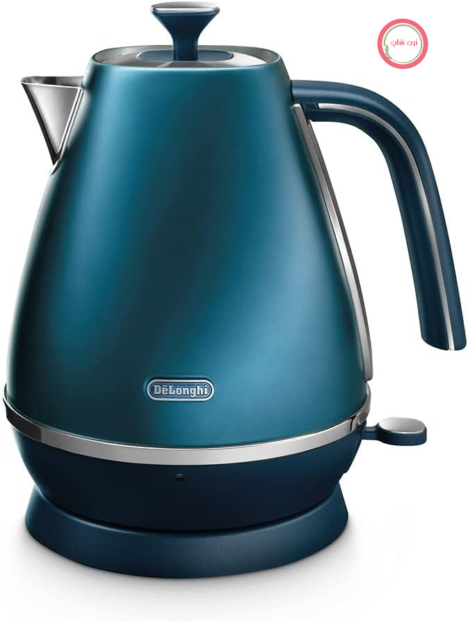 کتری برقی دلونگی ایتالیا De'Longhi Distinta Flair Kettle KBI2001.BL | 1.7 لیتر | فیلتر رسوب آهکی قابل جابجایی | پرستیژ آبی