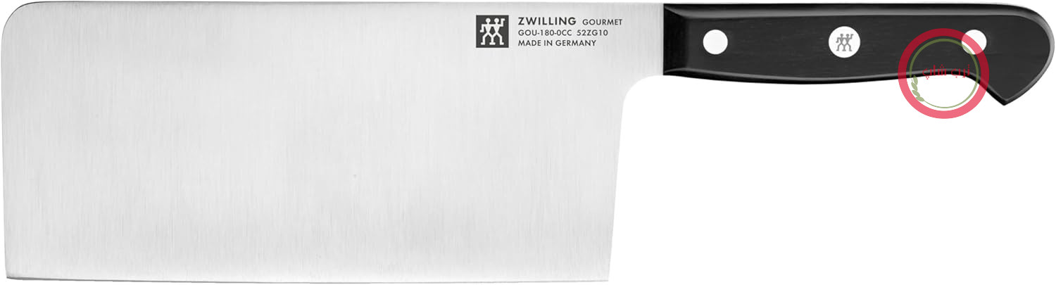 ساطور آشپزخانه 18 سانت زولینگ آلمان Zwilling Gourmet استیل ضد زنگ دسته پلاستیکی ارگونومیک تولید آلمان