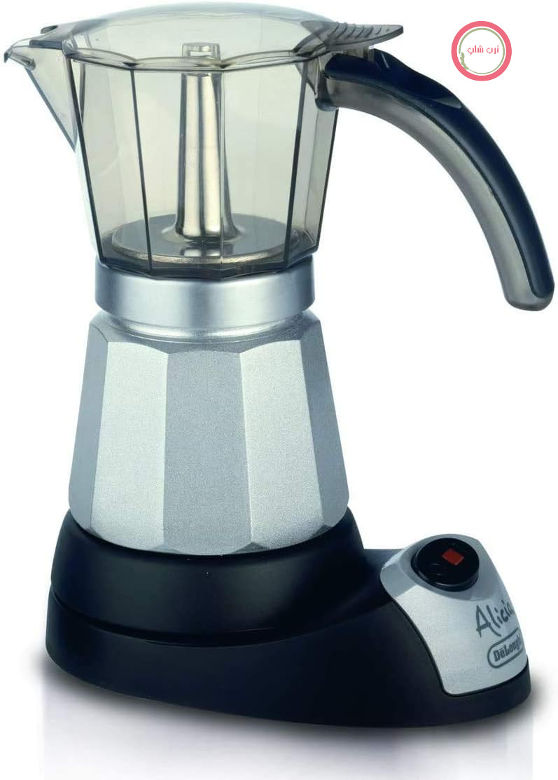 موکاپات دلونگی مدل Alicia Plus EMKM6.B (قابل چرخش ۳۶۰ درجه، ۵۵۰ وات) نقره‌ای-مشکی