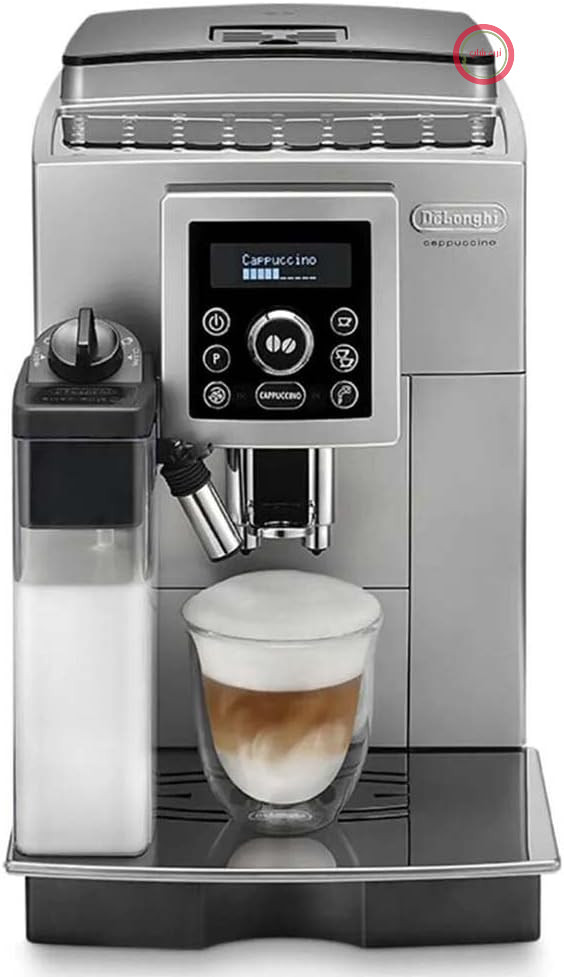 دستگاه قهوه ساز تمام اتوماتیک De'Longhi ECAM 23.460.SB (فشار ۱۵ بار، سیستم کاپوچینو ساز اتوماتیک، مخزن آب ۱.۸ لیتری قابل جدا شدن، پنل LCD، تمیز کردن خودکار) نقره‌ای/مشکی