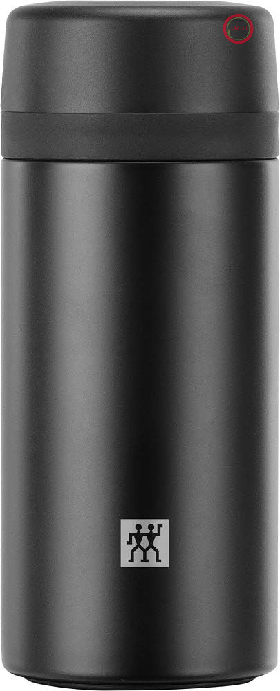 بطری حرارتی ZWILLING - 420 میلی لیتر - با فیلتر داخلی - بطری حرارتی برای چای و آب طعم‌دار - استیل ضد زنگ - مشکی