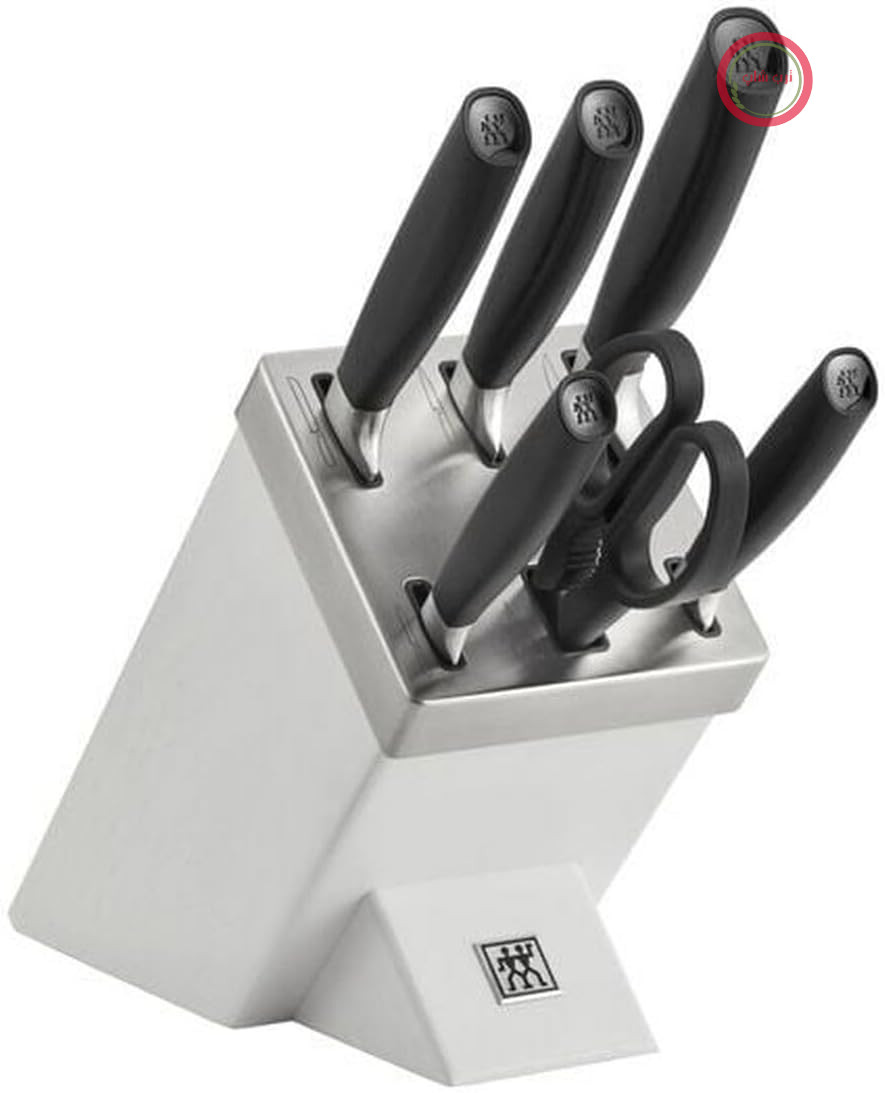 ست چاقو و ظروف Zwilling مدل 33760-600-0 - 7 تکه - جنس استیل و پلاستیک - رنگ سفید و مشکی