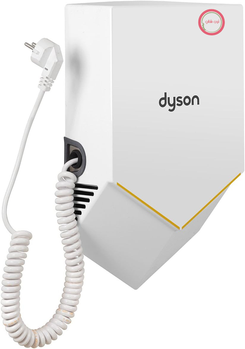 خشک‌کن دست Dyson Airblade™ HU02 سفید – قابل اتصال به برق با کابل فنری سفید برای سرویس‌های بهداشتی و مصارف تجاری