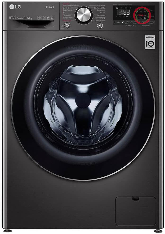 ماشین لباسشویی ال‌جی F6WV710P2S (10.5 کیلوگرم، رده انرژی A، سرعت چرخش 1600 دور در دقیقه) با AI DD (شستشوی هوش مصنوعی)