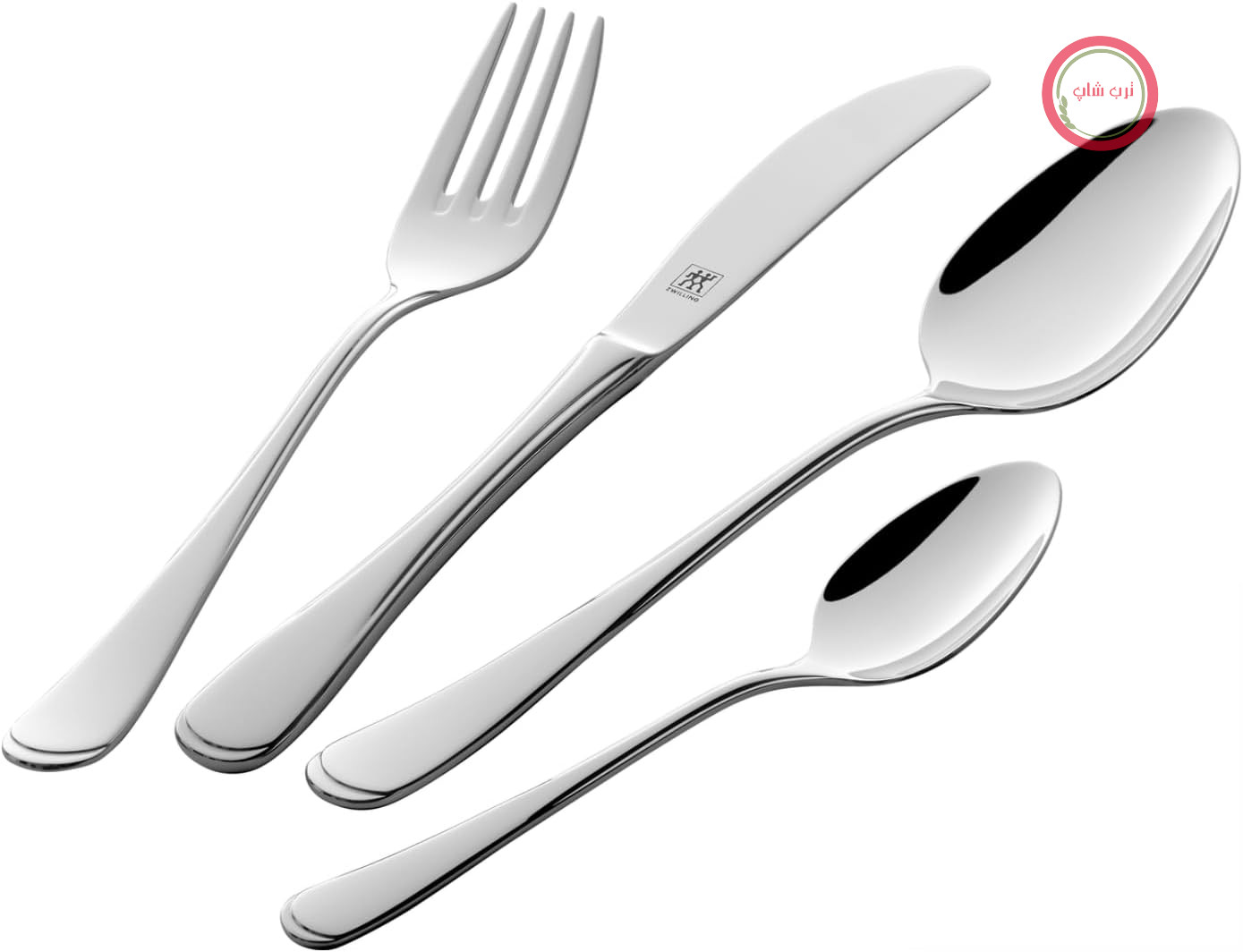 ست چاقو و ظروف کیچن اید ZWILLING - مدل Nottingham - 68 تکه - برای 12 نفر - استیل ضد زنگ - قابل شستشو در ماشین ظرفشویی - نقره‌ای
