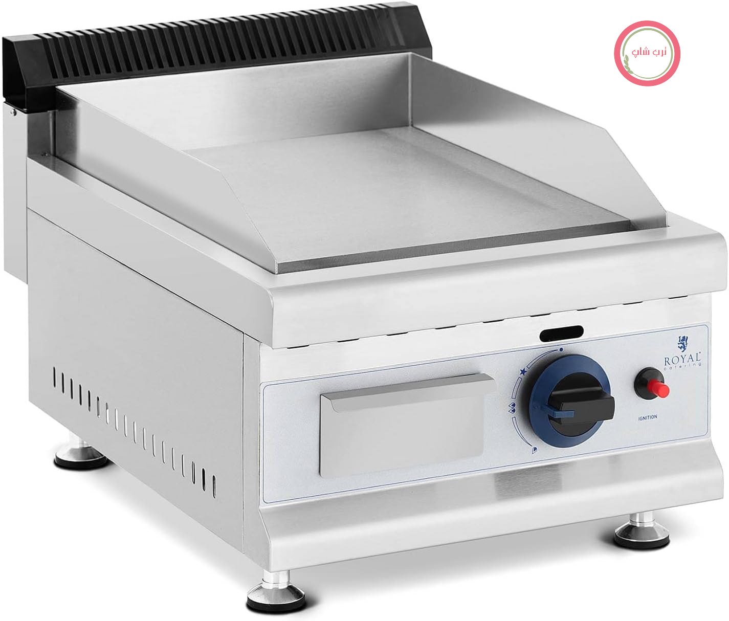 گریل گازی صنعتی رویال کترینگ آلمان Royal Catering RC-GG35030، 35 در 40 سانتی‌متر، 3000 وات، پروپان/بوتان، 0.03 بار، گریل گازی