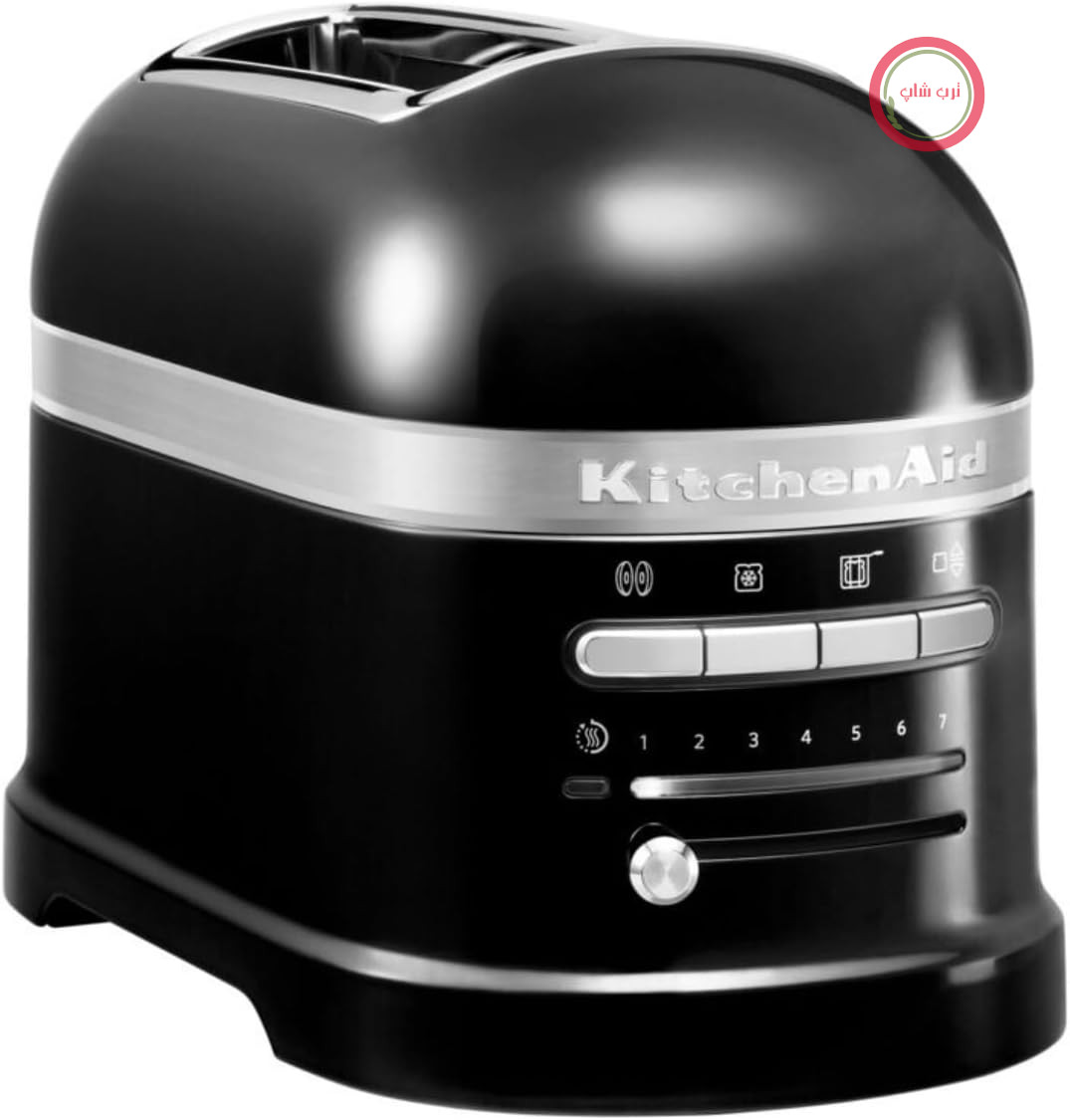 توستر اتومات کیچن اید آمریکا Kitchenaid 5KMT2204EOB Toaster دو اسلایس، مشکی