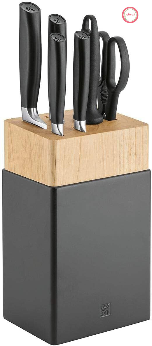 ست چاقوی ZWILLING All * Star 7 تکه - شامل چاقوهای آشپزی و پخت - مشکی
