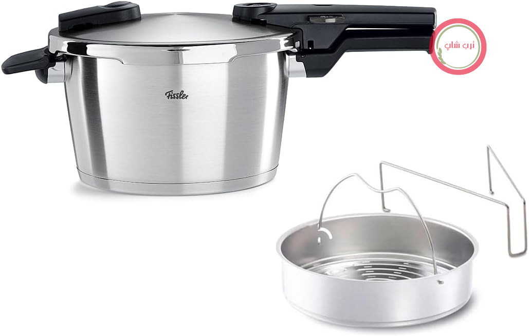 زودپز استیل ۴.۵ لیتری فیسلر آلمان Fissler Vitaquick پریمیوم با سبد داخلی ساخت آلمان