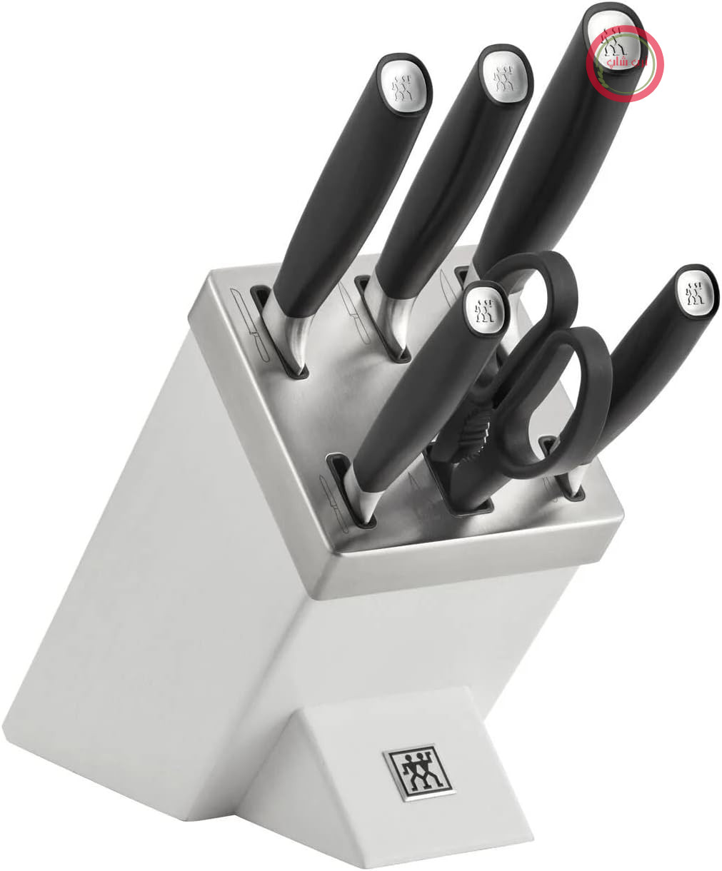 ست چاقوی Zwilling All * Star با تکنولوژی KiS - 7 تکه - شامل چاقوهای آشپزی و سرآشپز - سفید رنگ