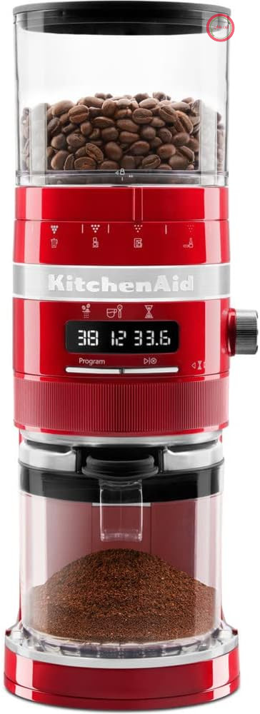 مخلوط‌کن قهوه KitchenAid – مدل Artisanal – رنگ قرمز "Liebesapfel" (دستگاه آسیاب قهوه)