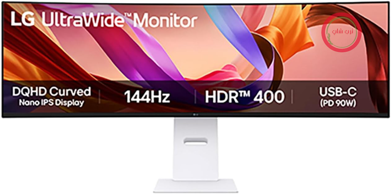 مانیتور منحنی ال‌جی LG UltraWide 49U950A-W.AEU (49 اینچ) با نسبت تصویر 32:9 و وضوح تصویر DQHD و فناوری Nano IPS، نرخ نوسازی 144 هرتز
