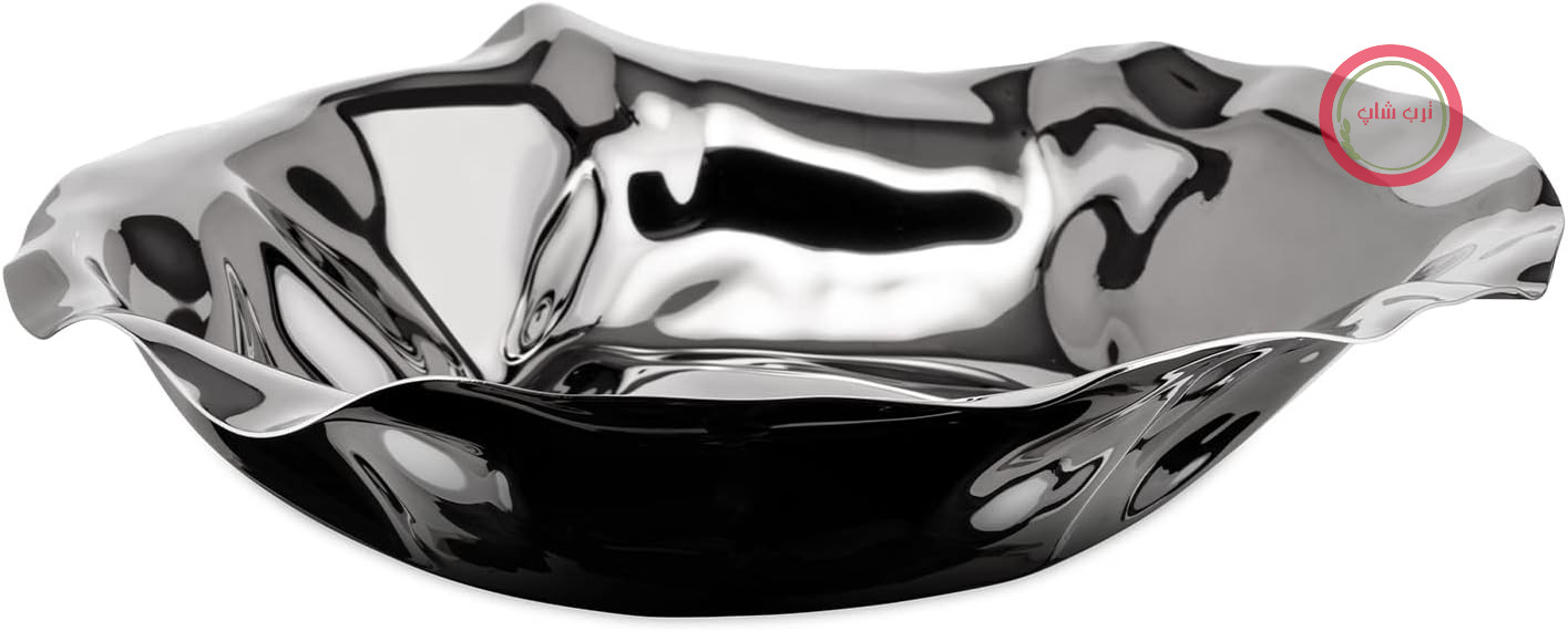 کاسه Alessi 90084 Sarria، گرد، ساخته شده از استیل ضد زنگ، 5.7 x 27 x 3 سانتی متر، نقره ای
