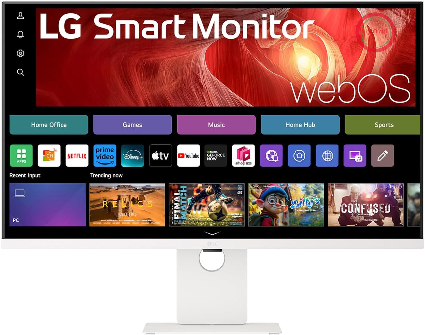 مانیتور 37 اینچی ال‌جی LG 37U730SA-W.AEU با پنل IPS و کیفیت 4K UHD، سیستم عامل webOS، HDR10