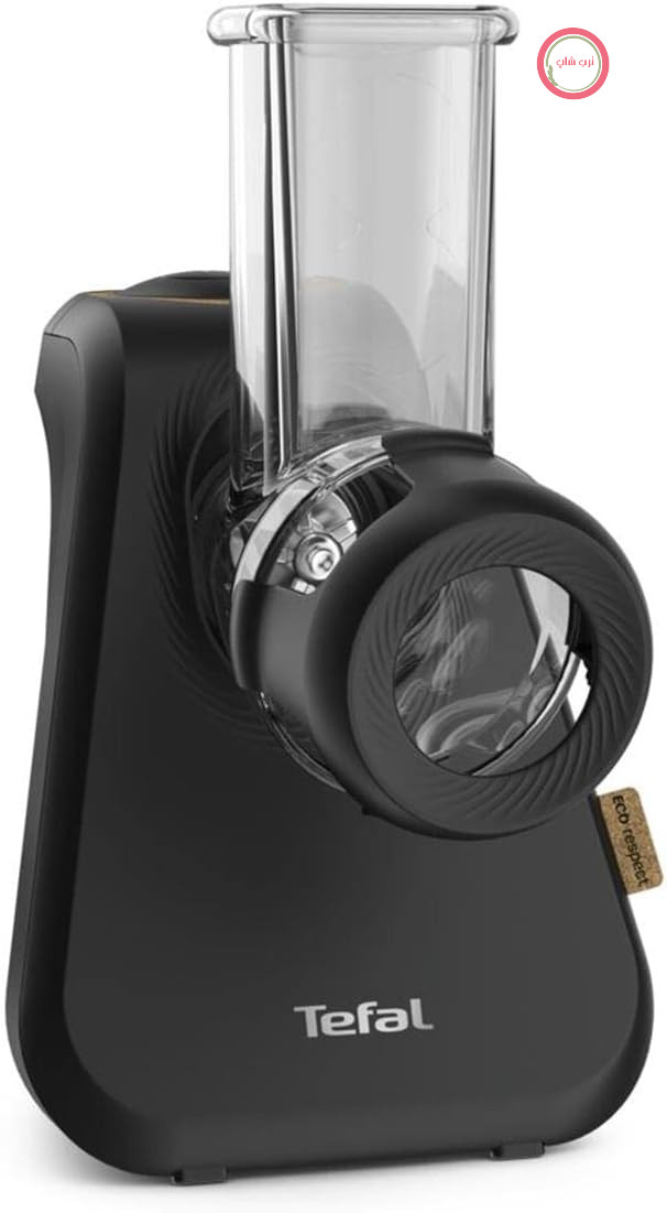 رنده برقی Tefal MB77EN Eco Respect، رنده برقی با موتور 200 وات، 3 سری مخروطی مختلف، طراحی سازگار با محیط زیست، 9٪ پلاستیک بازیافتی، مشکی