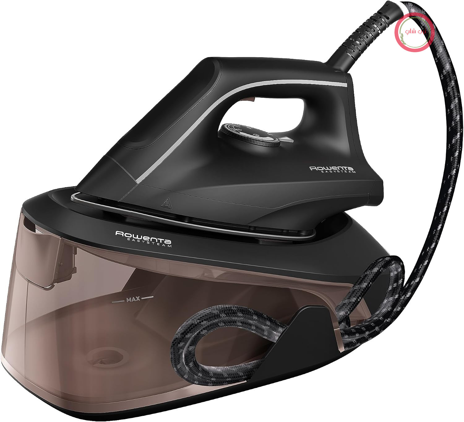 اتو بخار مخرن دار روونتا آلمان VR5120 Easy Steam، 2400 وات، بخار متغیر 110 گرم در دقیقه، بخاردهی اضافی 210 گرم در دقیقه، گرمایش سریع، مخزن آب 1.4 لیتری، سیستم ضد رسوب، حالت اقتصادی، دارچینی/مشکی