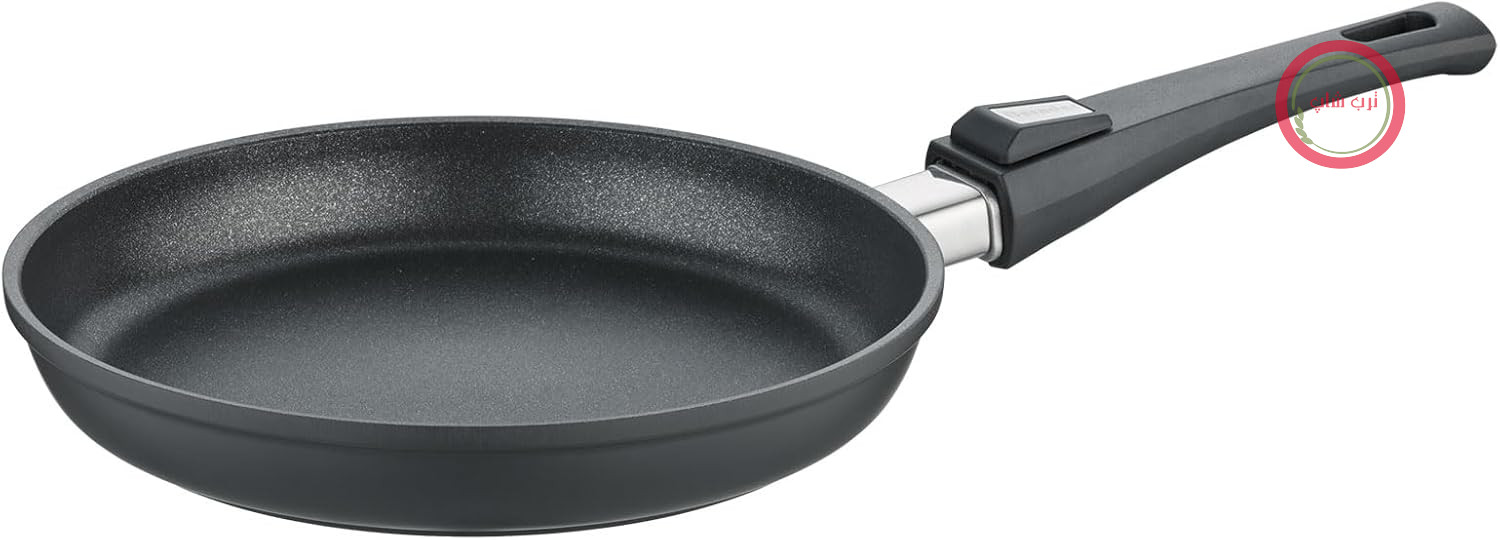 ماهیتابه آلومینیومی Berndes Vario Click، سایز 24 سانتی‌متر، دسته جداشدنی - مناسب برای اجاق‌های القایی و تمام اجاق گازها - بدون PFOA - روکش نچسب - قابل شستشو در ماشین ظرفشویی - قابل استفاده در فر
