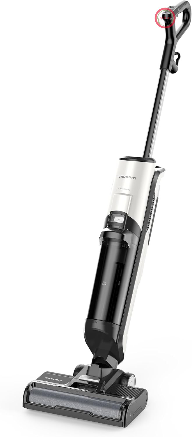 جاروبرقی سه کاره Grundig AquaFlex AF 5000 VCW 6270 مخصوص کارهای مرطوب و خشک: جاروبرقی، تی‌کشی و خشک‌کن در یک مرحله، با قابلیت بخار، از بین برنده باکتری، موتور ۴۰۰ وات، کابل ۸ متری، مشکی/سفید