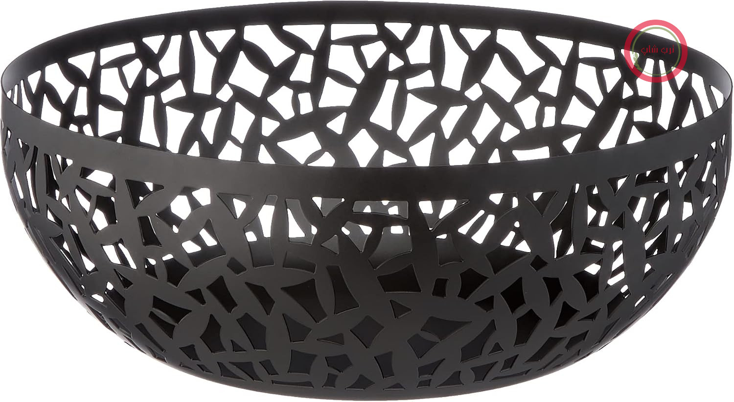 کاسه میوه Alessi MSA04/29 B CACTUS!، طرح باز - استیل، روکش رزین اپوکسی، مشکی. قطر 29 سانتی‌متر