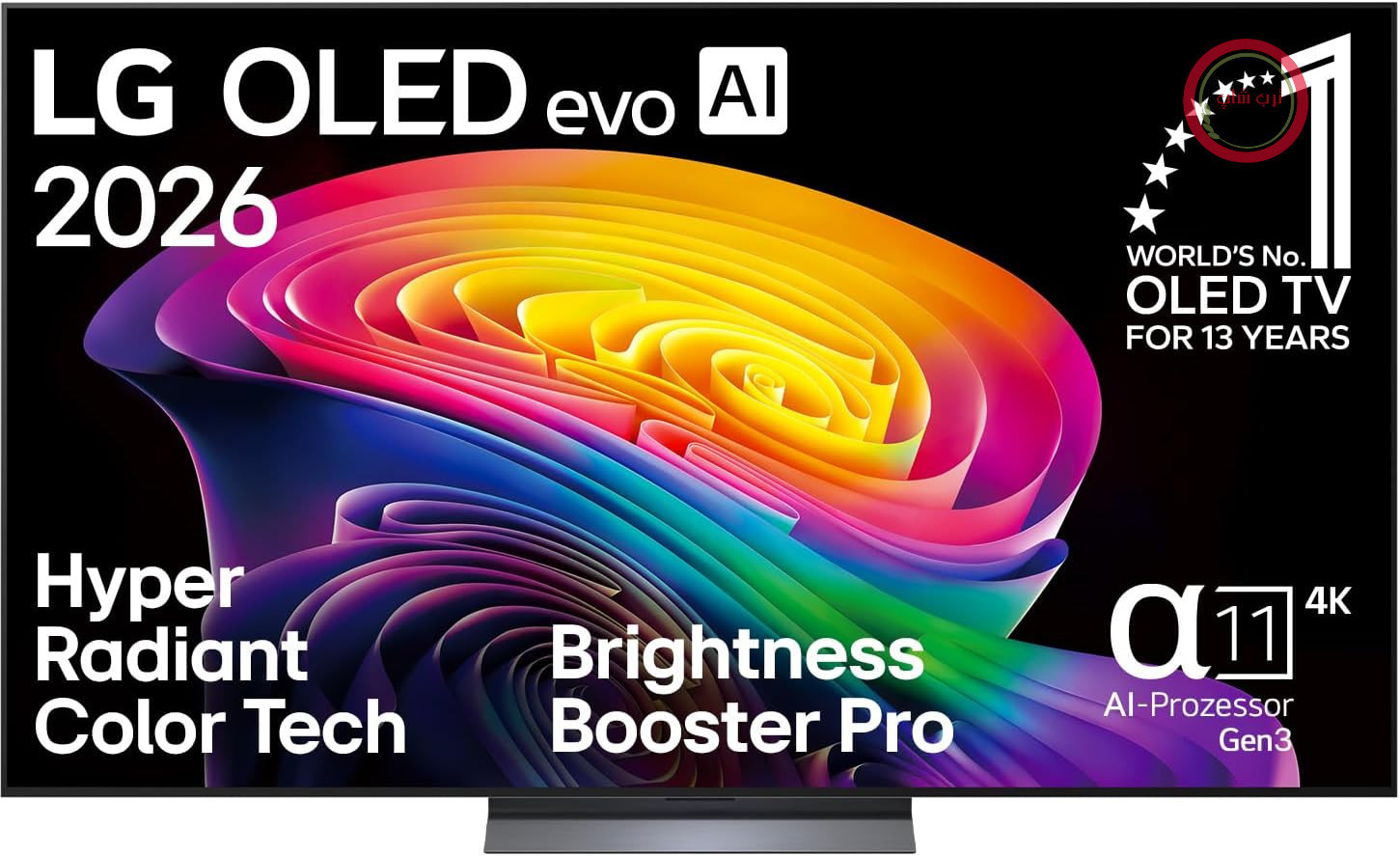 تلویزیون ۷۷ اینچ ۴K OLED evo AI ال‌جی مدل OLED77C67LA (پردازنده هوش مصنوعی α11 Gen3 4K، webOS 26، ۱۲۰ هرتز