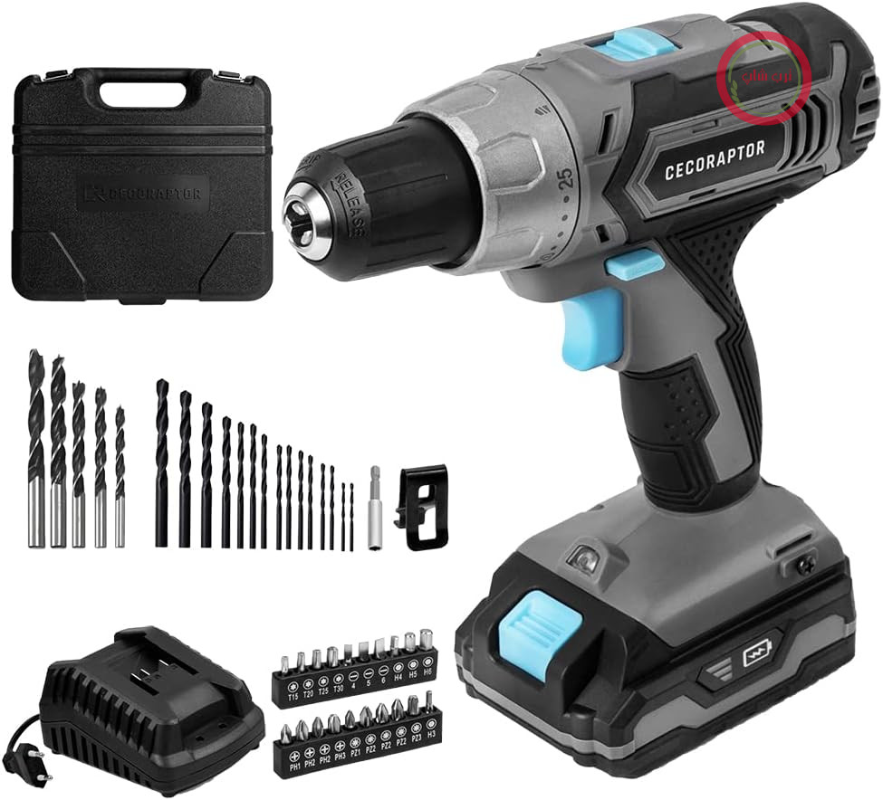 دریل پیچ‌گوشتی شارژی سکوتک اسپانیا Cecotec CecoRaptor Perfect Drill 2020. باتری 20 ولت 2000 میلی آمپر