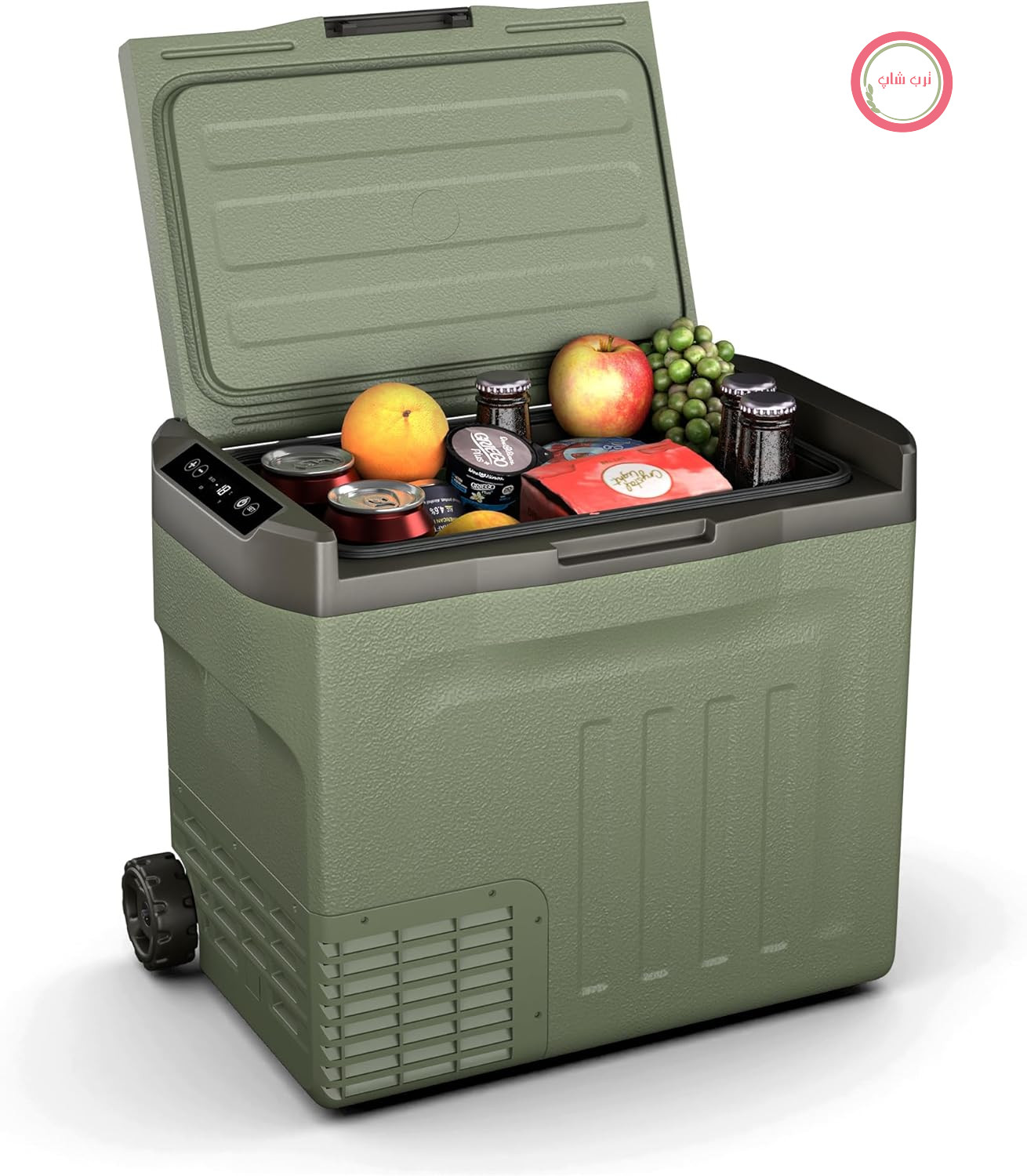 جعبه خنک کننده ۴۰ لیتری Klarstein PolarForce – جعبه خنک کننده کمپرسور برقی با صفحه کنترل LCD، -۲۰ درجه سانتیگراد تا ۲۰ درجه سانتیگراد، قدرت دوگانه (۱۲ ولت/۲۳۰ ولت)، حالت ECO، ایده آل برای کمپینگ و سفرهای جاده ای، جعبه فریزر