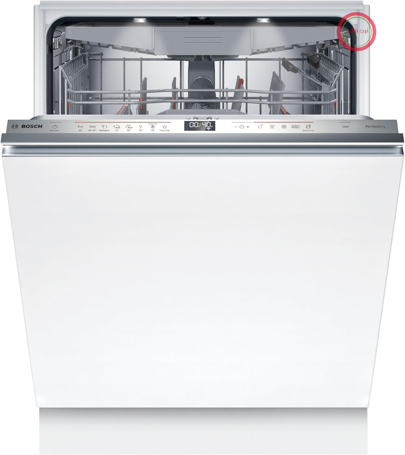 ماشین ظرفشویی بوش SBV6ZCX16E XXL سری 6، ماشین ظرفشویی کاملاً یکپارچه با کشوی کارد و چنگال، 60 سانتی‌متر، قابلیت اتصال به خانه، برنامه هوشمند، سبدهای Max Flex، کشوی Vario، Rackmatic