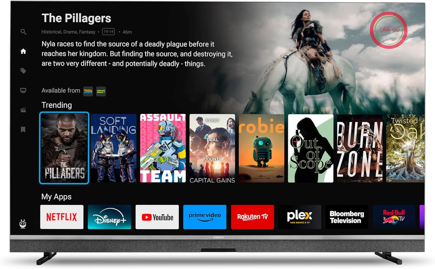 تلویزیون مینی ال‌ای‌دی MEDION با اندازه 163.9 سانتی‌متر (65 اینچ) (TiVo، تلویزیون هوشمند، Dolby Vision HDR، ساب ووفر، MEMC، تنظیم نور میکرو، پورتال رسانه TiVo، نتفلیکس، پرایم ویدیو، دیزنی پلاس، Dolby Atmos، PVR، بلوتوث، MD 865900)