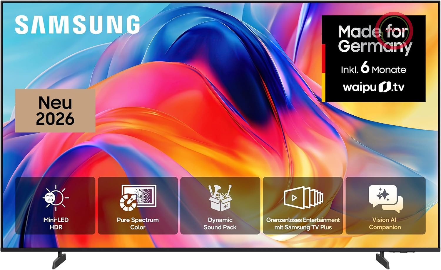 تلویزیون سامسونگ Samsung مدل مینی ال‌ای‌دی M70H 4K، 75 اینچ (189 سانتی‌متر)، تلویزیون UHD، تلویزیون هوشمند