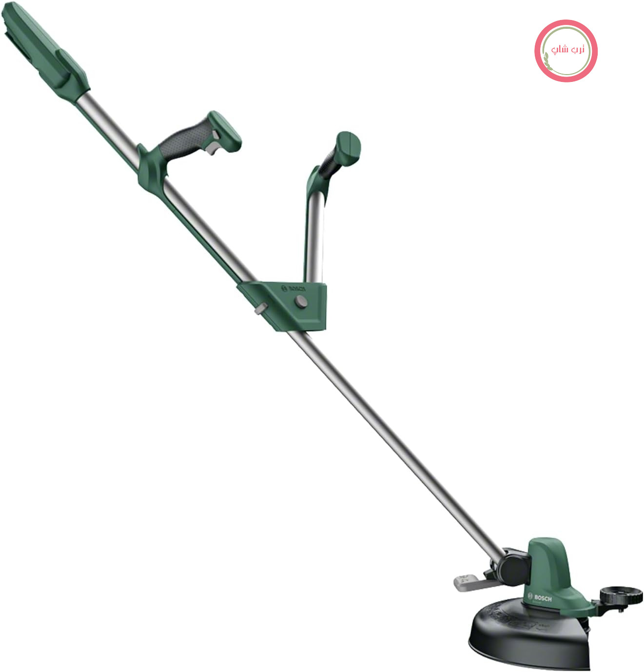 چمن زنی شارژی بوش آلمان Bosch مدل UniversalGrassCut 18 بدون باتری، سیستم 18 ولت، قطر برش: 26 سانت