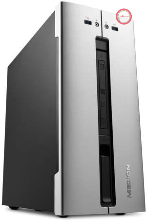 کامپیوتر رومیزی MEDION M80 (پردازنده Intel Core i5-8400، رم 8 گیگابایتی، هارد 1 ترابایتی + 128 گیگابایت SSD، گرافیک Intel، ویندوز 10)