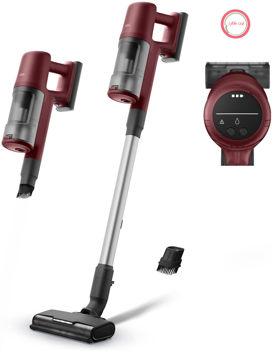 جارو شارژی آاگ آلمان AEG مدل AP61CB21DR قرمز تیره