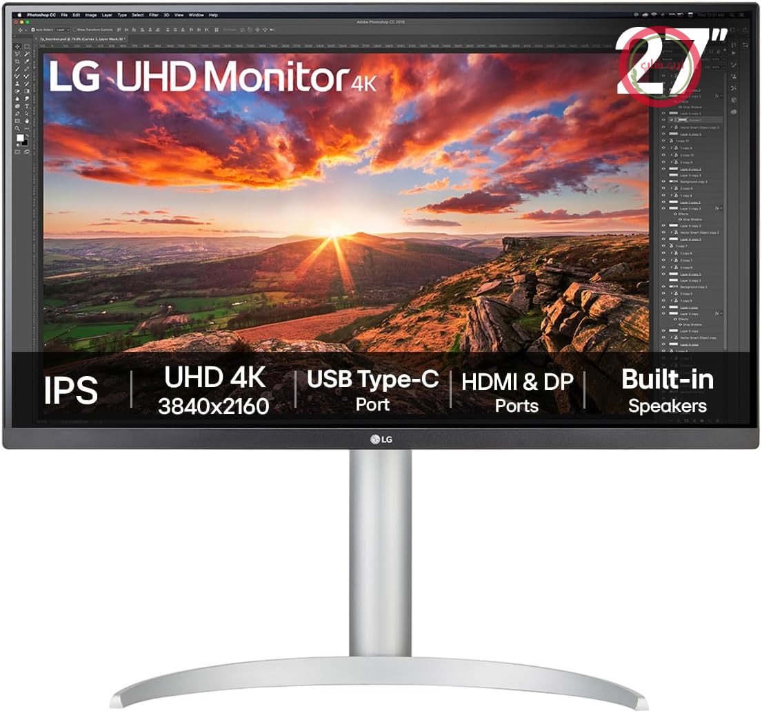 مانیتور ال جی 27UP850K-W، 68.6 سانتی‌متر [27]، 4K Ultra HD LED Nero (ال جی 27UP850K-W - مانیتور ال‌ای‌دی - 27 - 3840 در