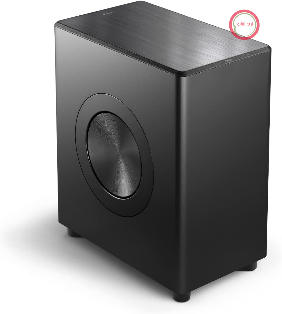 ساب ووفر بی‌سیم کانال Philips Fidelio FW1 | 420 وات | صدای سینمایی | بیس عمیق برای سینمای خانگی و موسیقی | روکش فلزی و چرمی برس خورده | DTS Play-Fi و اتصال RCA