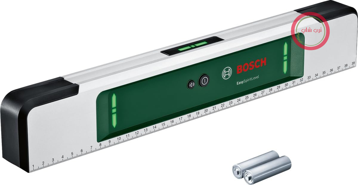 تراز بوش آلمان Bosch مدل EasySpiritLevel (طراحی LED بصری، پشتیبانی از صدا، قابلیت تنظیم شیب تا +/ - 3