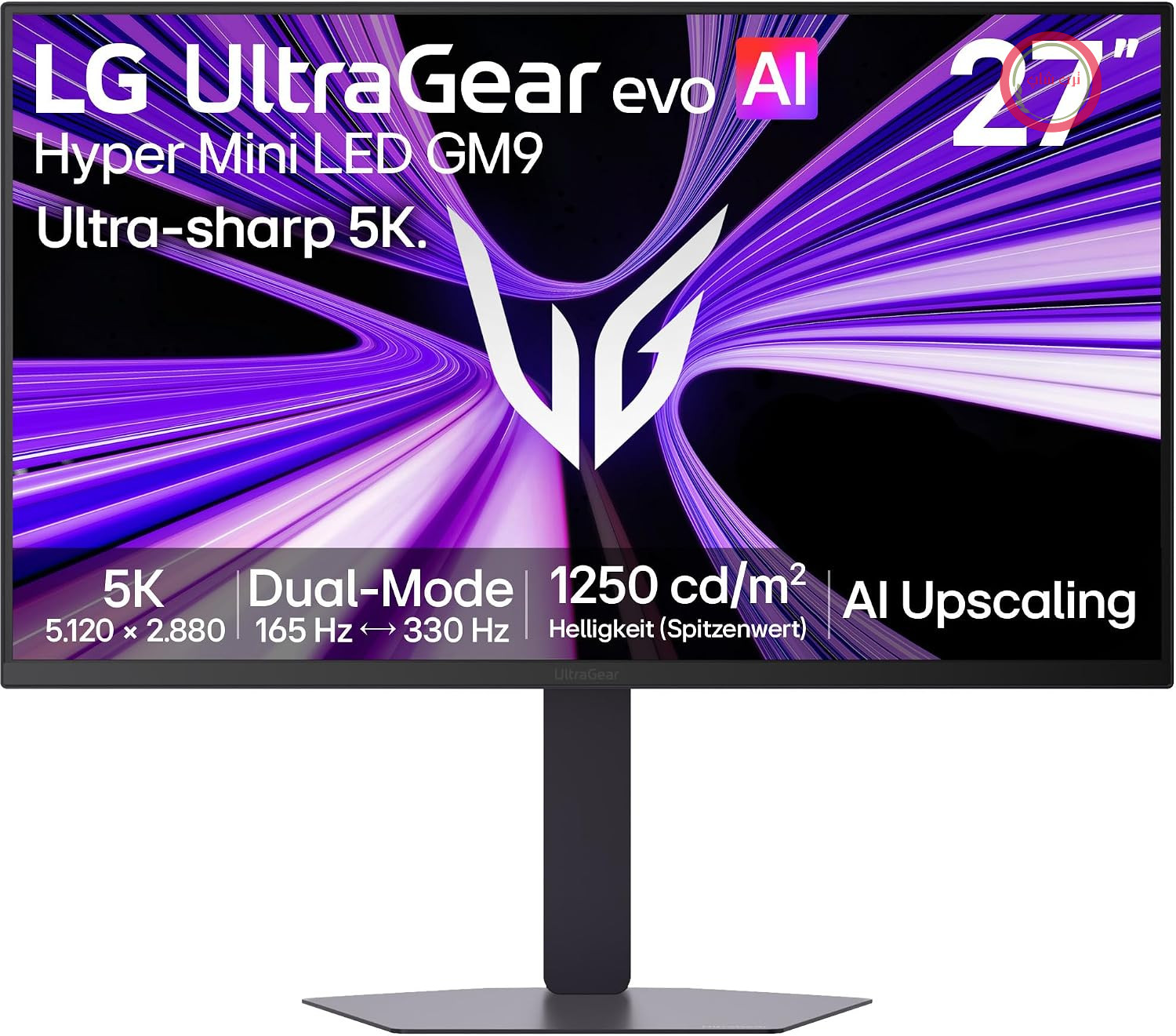 مانیتور بازی ال‌جی LG Ultragear™ evo 27GM950B-B 27 اینچی Zoll 5K IPS Hyper Mini LED، 165Hz/330Hz