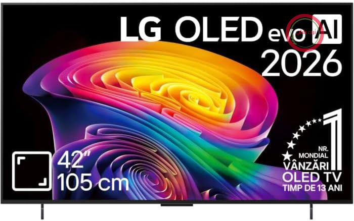 تلویزیون ۴۲ اینچ (۱۰۶ سانتی‌متر) ۴K OLED evo AI ال‌جی مدل OLED42C62LA (پردازنده α11 Gen3 4K AI، webOS 26، ۱۲۰