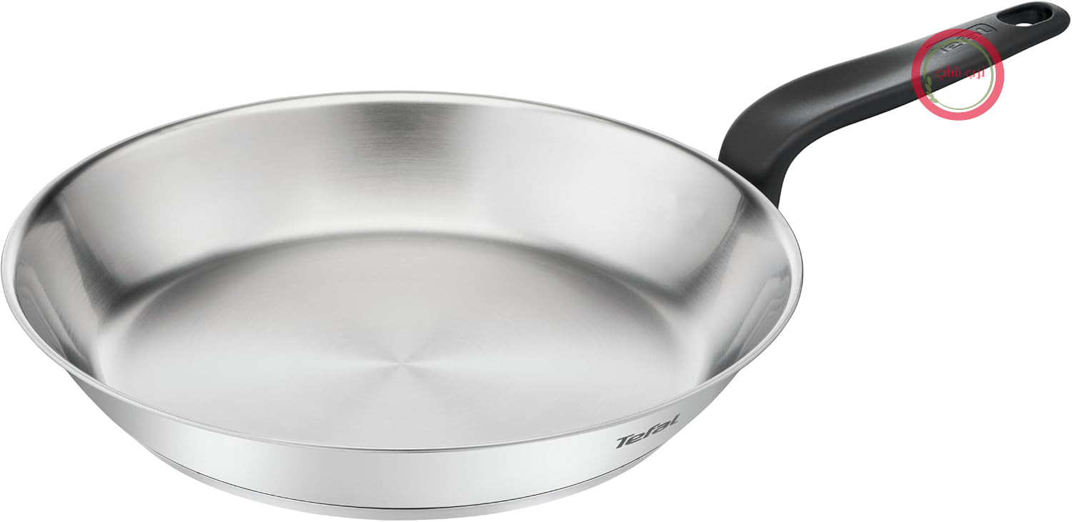 ماهیتابه تفال مدل Primary E3080704، 30 سانتی‌متر، استیل ضد زنگ با کیفیت بالا، بدون پوشش، سازگار با القا، ترد و برشته