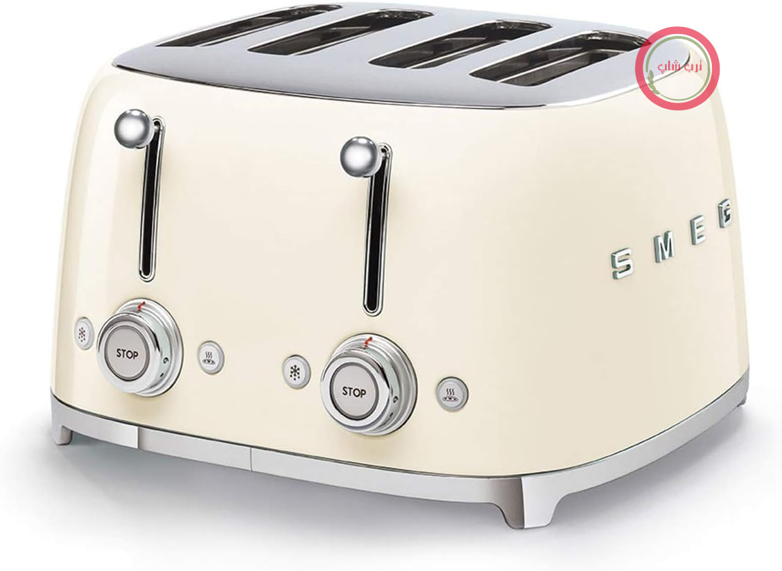 توستر اسمگ ایتالیا Smeg مدل TSF03CREU کرم چهار اسلات
