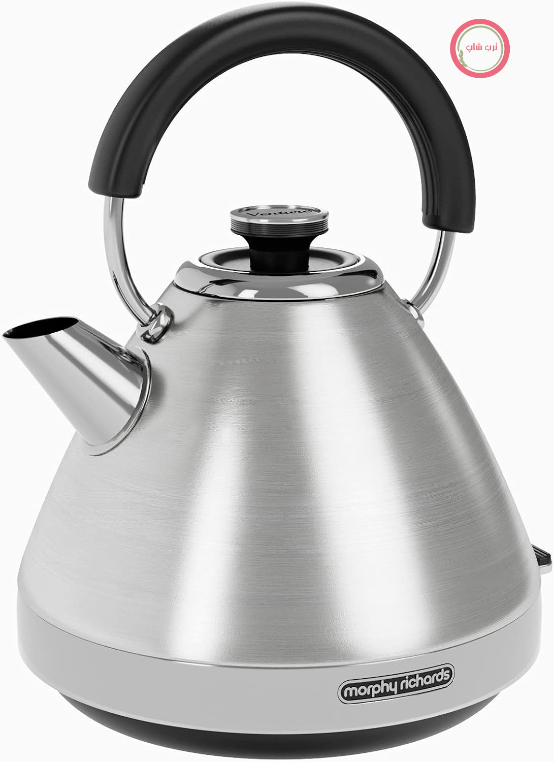 کتری برقی هرمی مورفی ریچاردز انگلستان Morphy Richards Venture – استیل ضد زنگ برس خورده – ۱.۵ لیتر – جوش سریع – فلزی – ۱۰۰۱۳۰