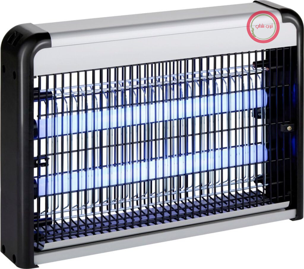 دفع کننده پشه Grundig در فضای باز - قاتل حشرات - تله پشه با لامپ UV و زنجیر آویز - لامپ پشه برای اتاق های تا 20 متر مربع - قاتل حشرات برقی - 38 x 7.5 x 27.5 سانتی متر