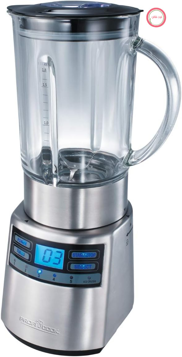 مخلوط کن همه کاره پروفی کوک مدل PC-UM 1006، کنترل سرعت الکترونیکی با قابلیت خرد کردن یخ، ظرف شیشه‌ای قابل جدا شدن با ترازو، صفحه نمایش LCD (روشنایی)، بدنه استیل ضد زنگ