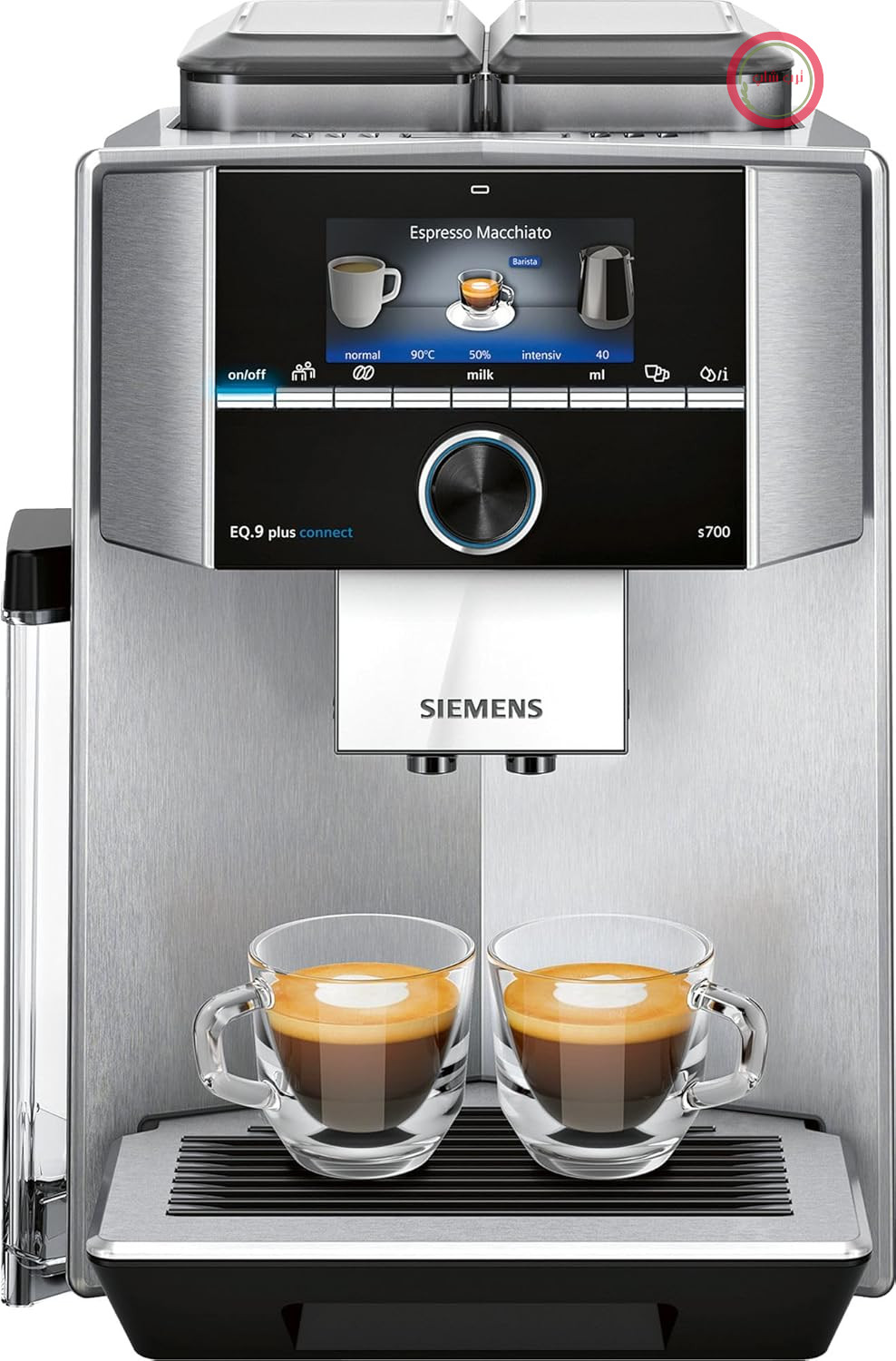 زیمنس، TI9575X1DE، دستگاه قهوه ساز تمام اتوماتیک، EQ.9 plus connect s700، برنامه Home Connect، baristaMode، استیل ضد زنگ