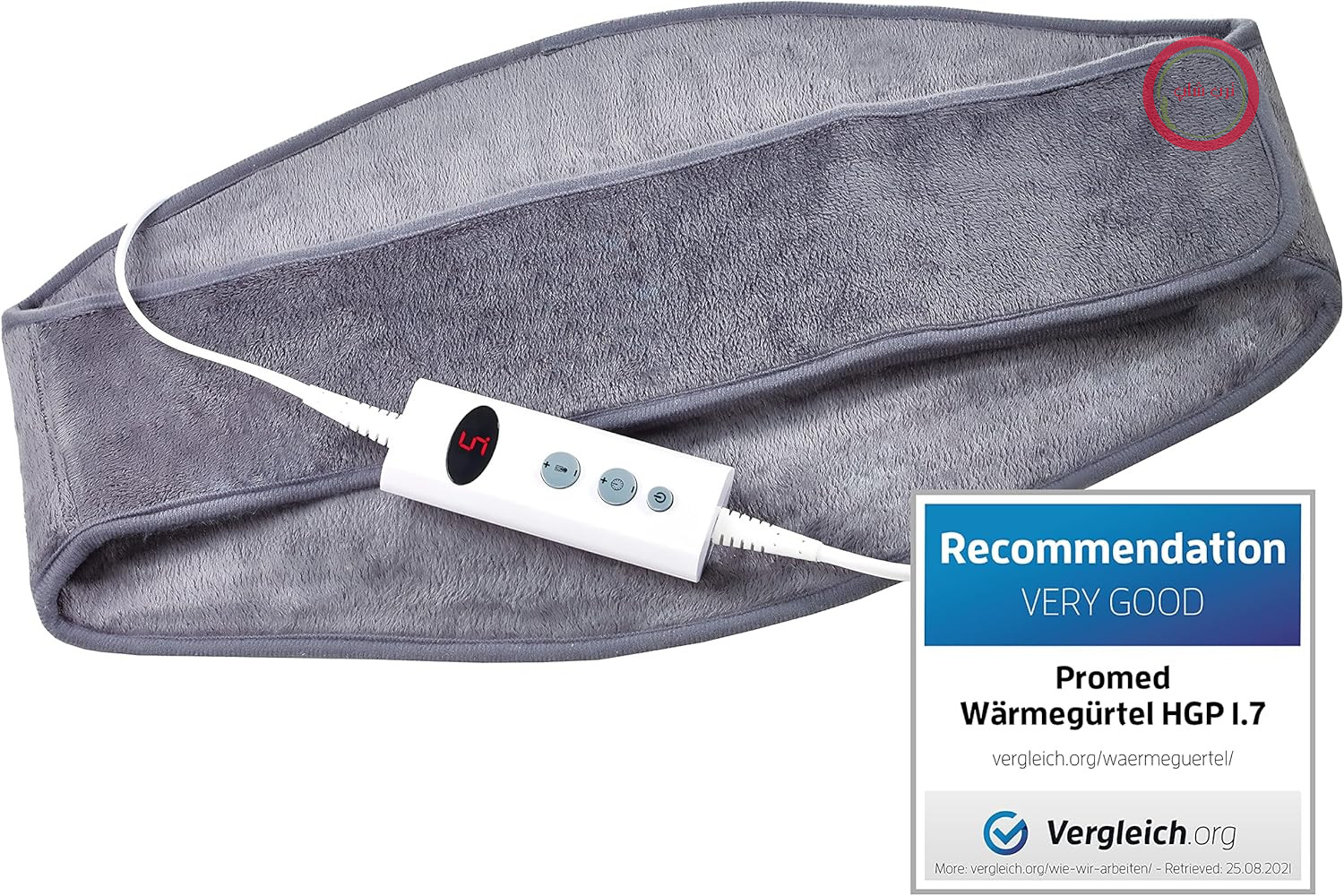 کمربند گرمایشی Promed Hgp-1.7، کمربند گرمایشی برای کمر و کلیه‌ها، پد گرمایشی با خاموش شدن خودکار، پد گرمایشی با محافظت در برابر گرمای بیش از حد، 10 حالت تنظیم دما، گرمایش سریع، قابل شستشو