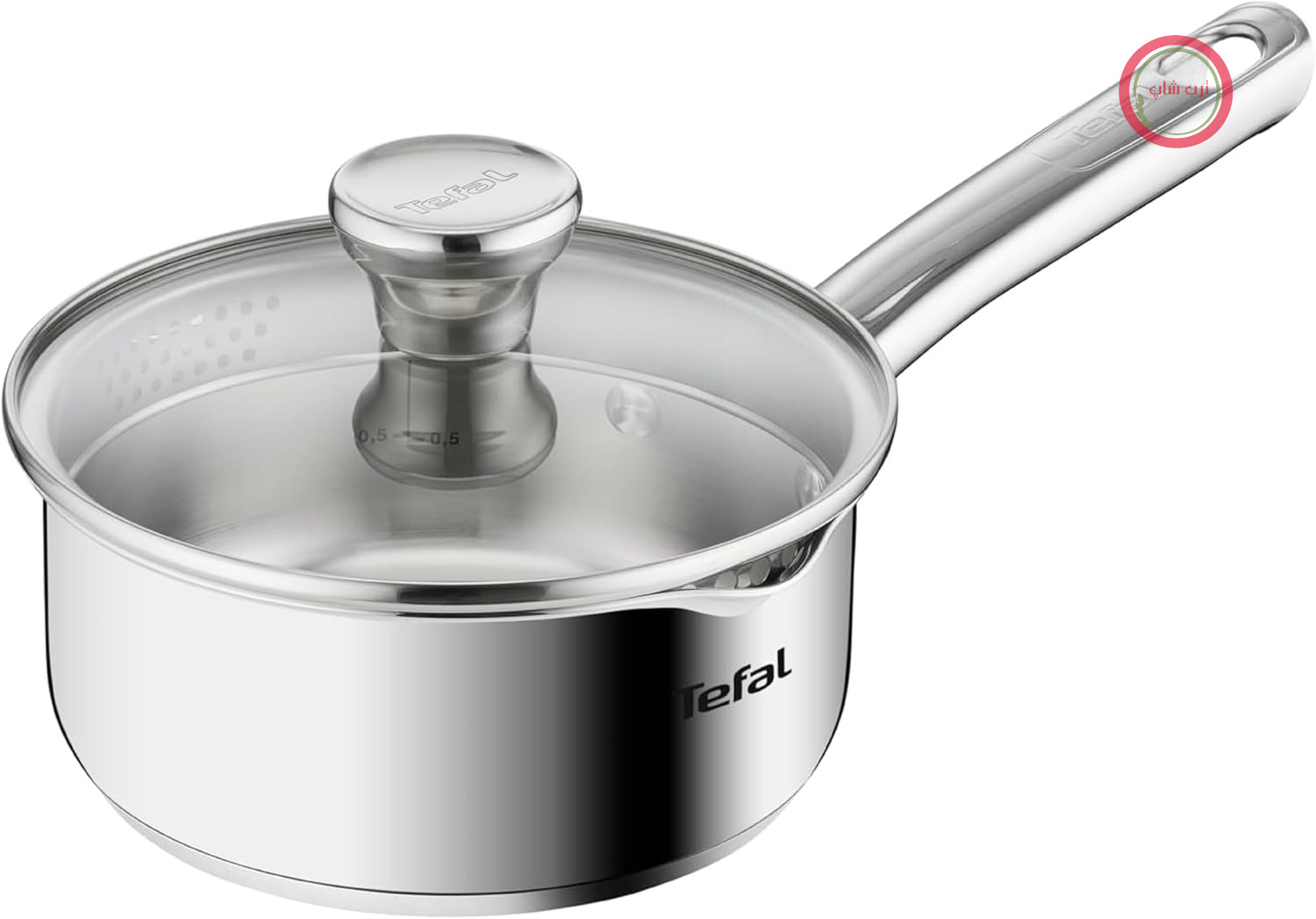 قابلمه Tefal A70522 Duetto | با درب | 16 سانتی متر | استیل ضد زنگ