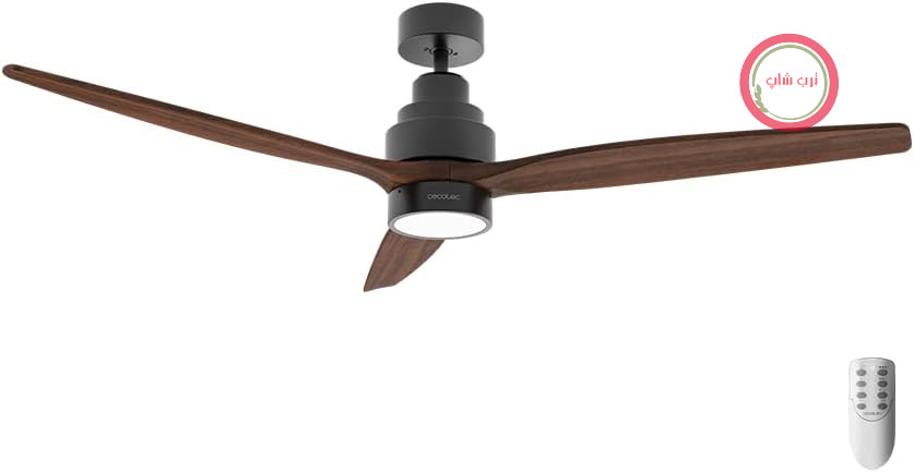 پنکه سقفی چراغ‌دار سکوتک اسپانیا Cecotec Aero 5300، موتور DC چراغ LED، کنترل از راه دور، حالت تابستانه و زمستانه